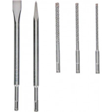 Набір бурів та зубил Bosch Professional SDS-plus, 5шт