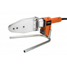 Паяльник для пластикових труб Neo Tools 220В 900Вт 260°C насадки до 63мм (не входять до комплектації) стійка кейс Паяльник для пластикових труб Neo Tools 220В 900Вт 260°C насадки до 63мм (не входять до комплектації) стійка кейс