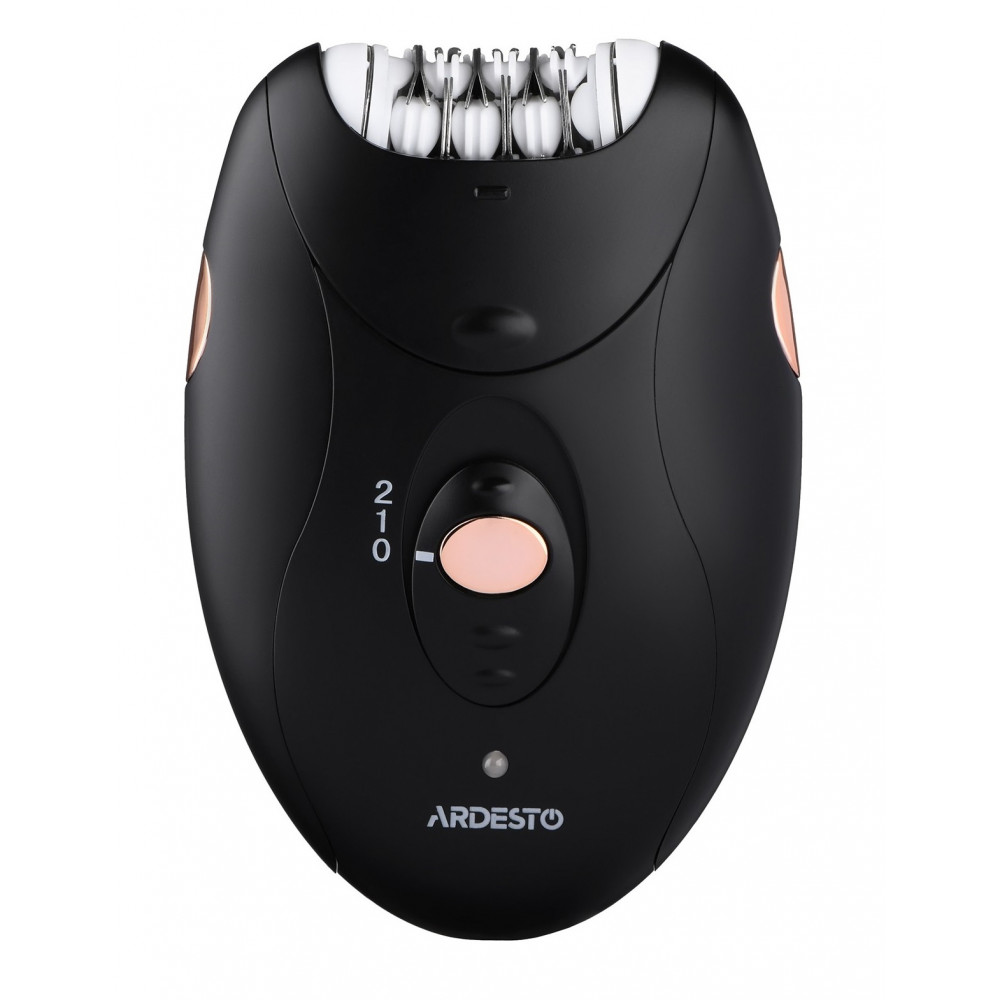 Епілятор Ardesto LESH-Y305 пінцетний, акумул., пінцет.-18, сух., насадок-1, чорний