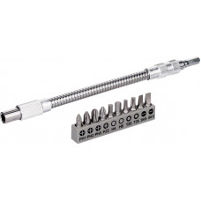 Біти Bosch Professional гнучкий подовжувач 200мм, 25мм, SL,PH,PZ,H,T набір 11шт Біти Bosch Professional гнучкий подовжувач 200мм, 25мм, SL,PH,PZ,H,T набір 11шт