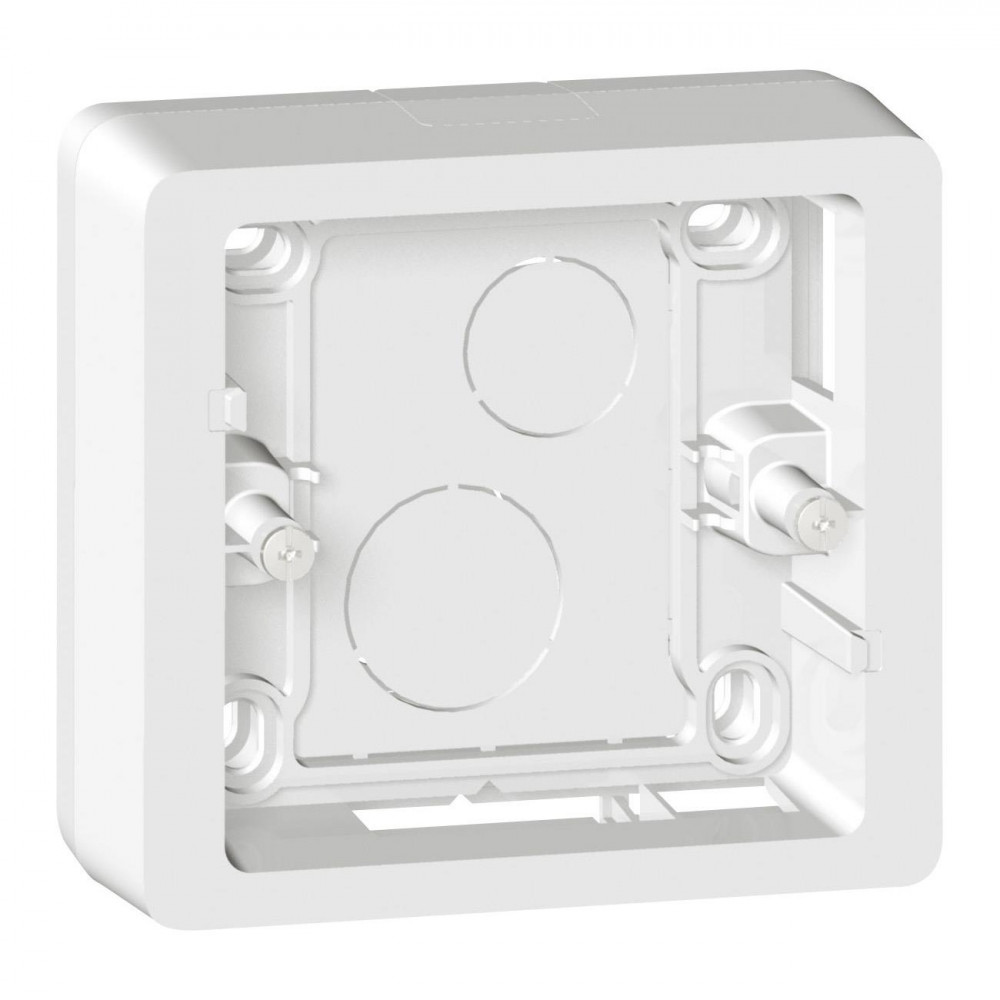 Коробка 1 пост для накладного монтажу з мембранними сальниками Legrand Celiane, білий