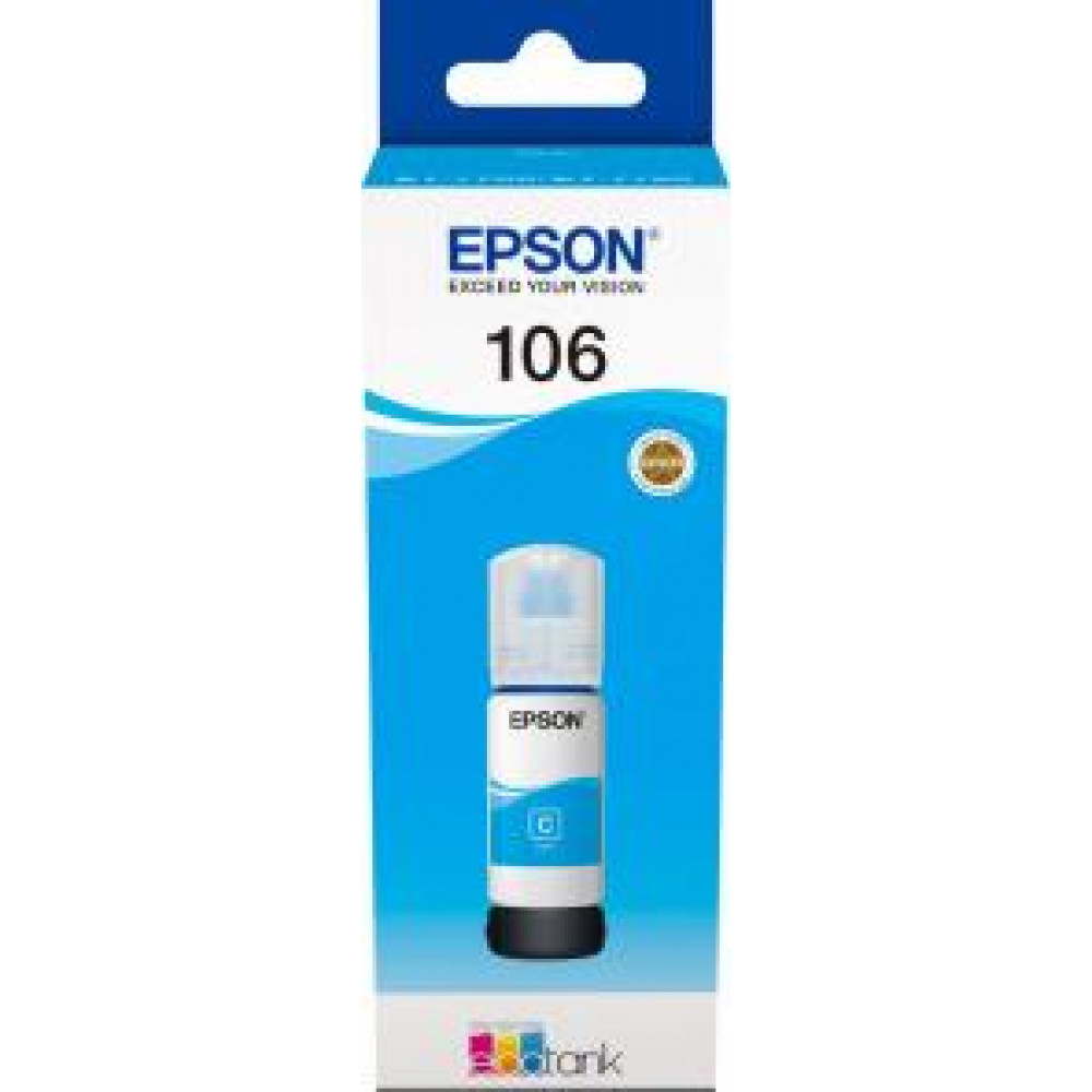 Контейнер з чорнилом Epson 106 EcoTank L7160/L7180 cyan