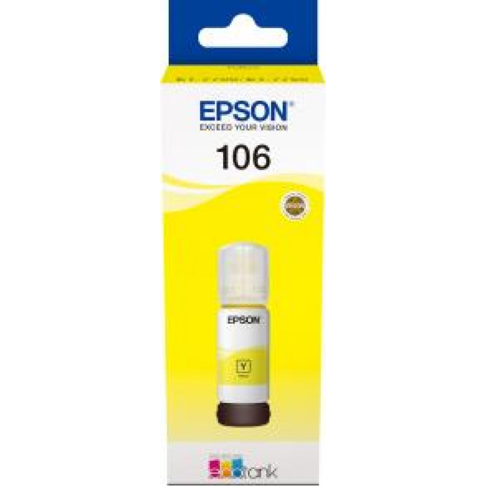 Контейнер з чорнилом Epson 106 EcoTank L7160/L7180 yellow