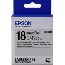 Картридж зі стрічкою Epson LK5SBE принтерів LW-400/LW-400VP/LW-600P/LW-700/LW-Z710/LW-900P/LW-1000P/LW-Z5000BE Matte Blk/MattSiv 18mm/9m Картридж зі стрічкою Epson LK5SBE принтерів LW-400/LW-400VP/LW-600P/LW-700/LW-Z710/LW-900P/LW-1000P/LW-Z5000BE Matte Blk/MattSiv 18mm/9m