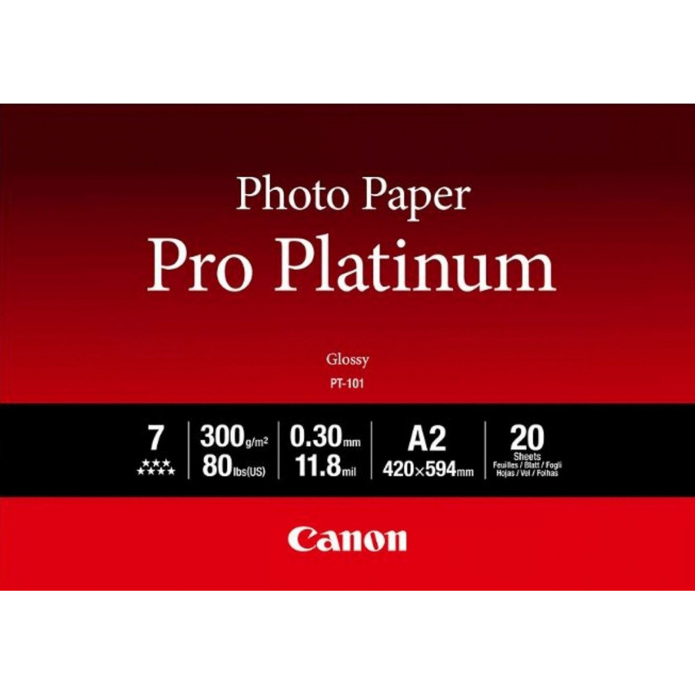 Папiр Canon A2 Pro Platinum Photo Paper PT-101 A2 20 арк