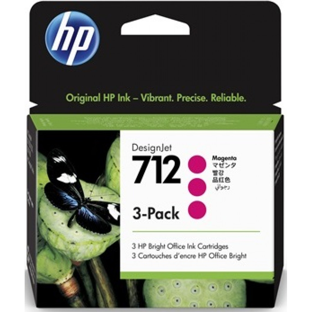Картридж HP 712 DesignJet T230/T630/T650 Magenta 3-Pack 29-ml