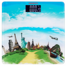 Ваги Ardesto підлогові Travel, 150кг, AAAx2 в комплекті, скло, багатокольорові