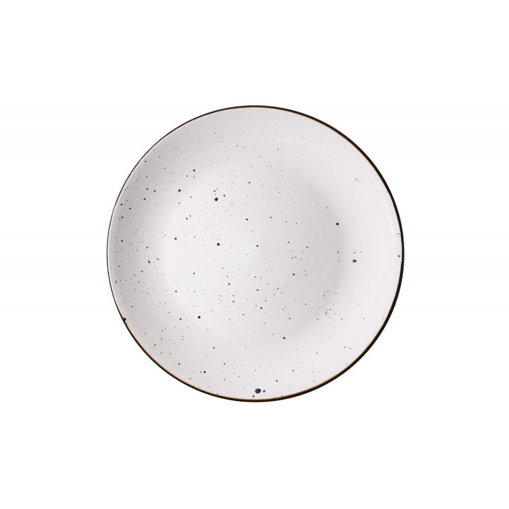 Тарілка десертна Ardesto Bagheria Bright white, 19см, кераміка, білий