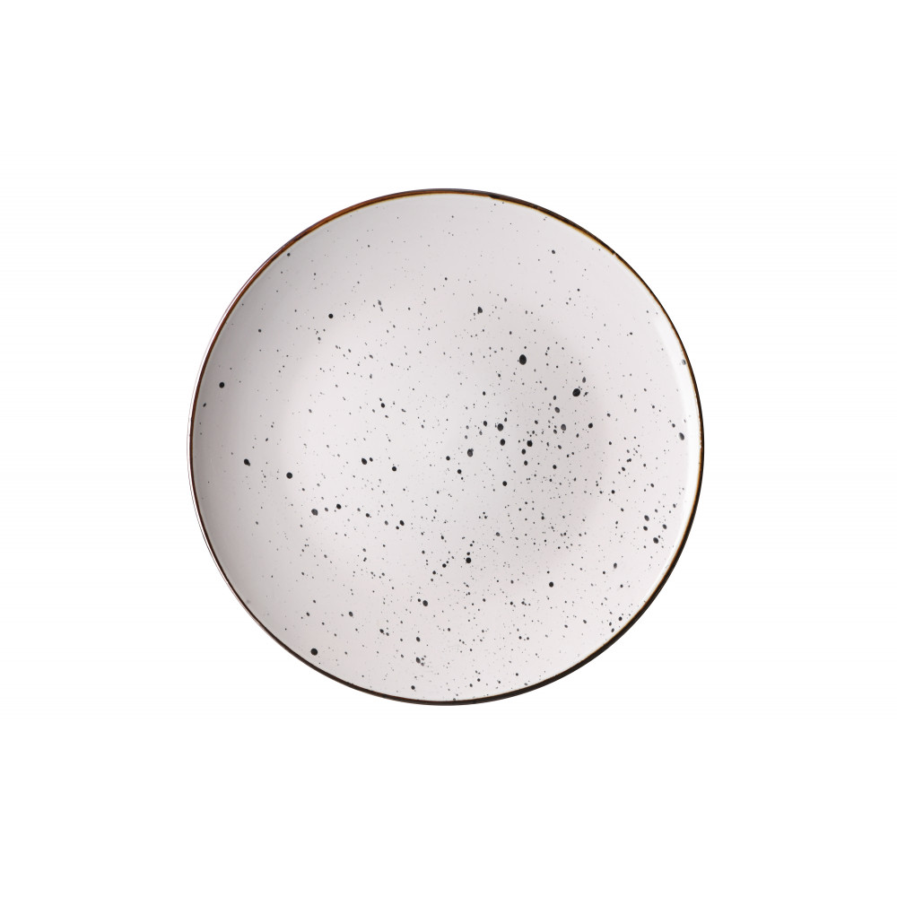 Тарілка обідня Ardesto Bagheria Bright white, 26см, кераміка, білий
