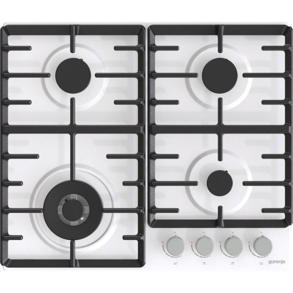 Варильна поверхня Gorenje газова, 60см, чавун, білий