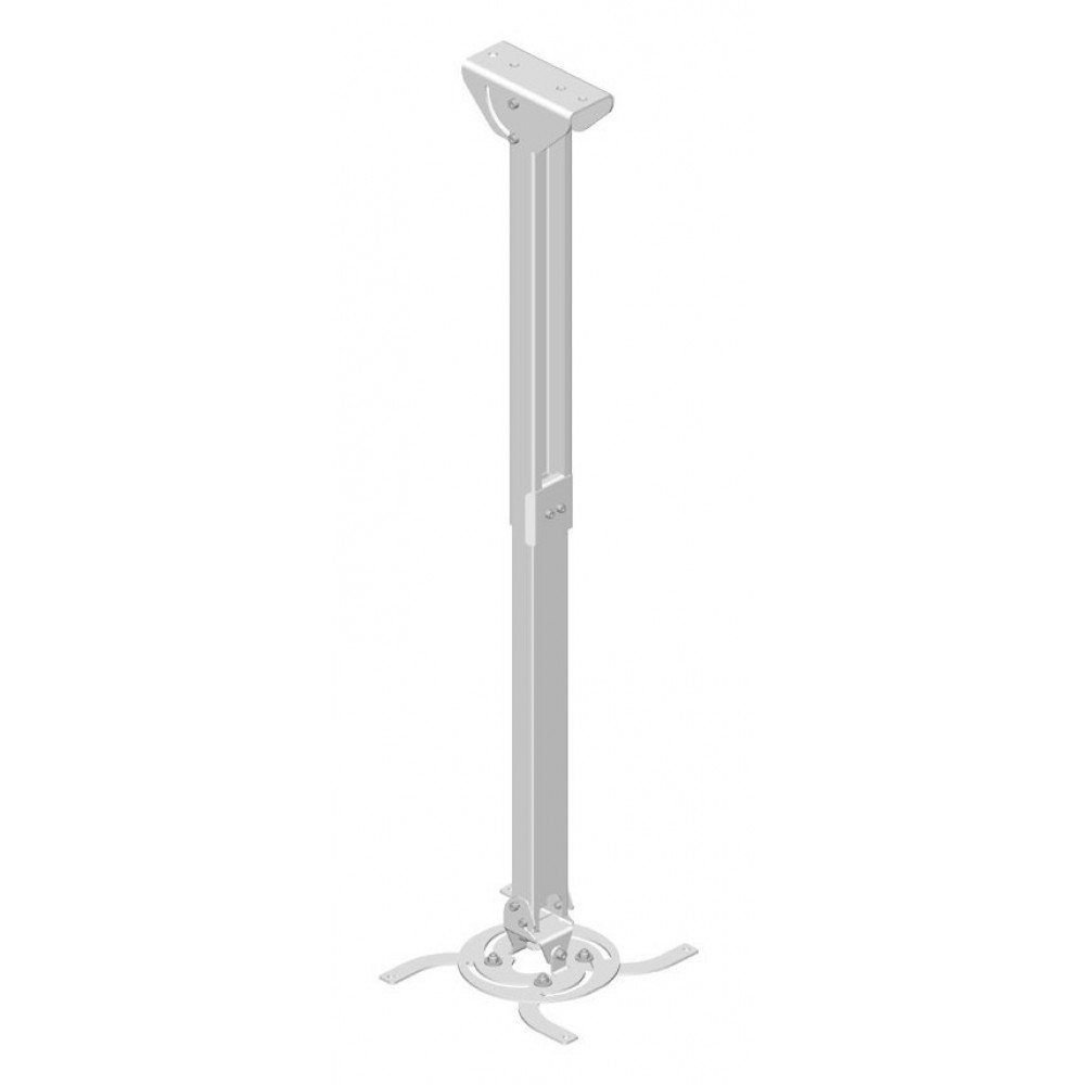 Кріплення проєктора KSL CMPR-4 10-20 кг, 61-100 см, настінне, стельове, біле