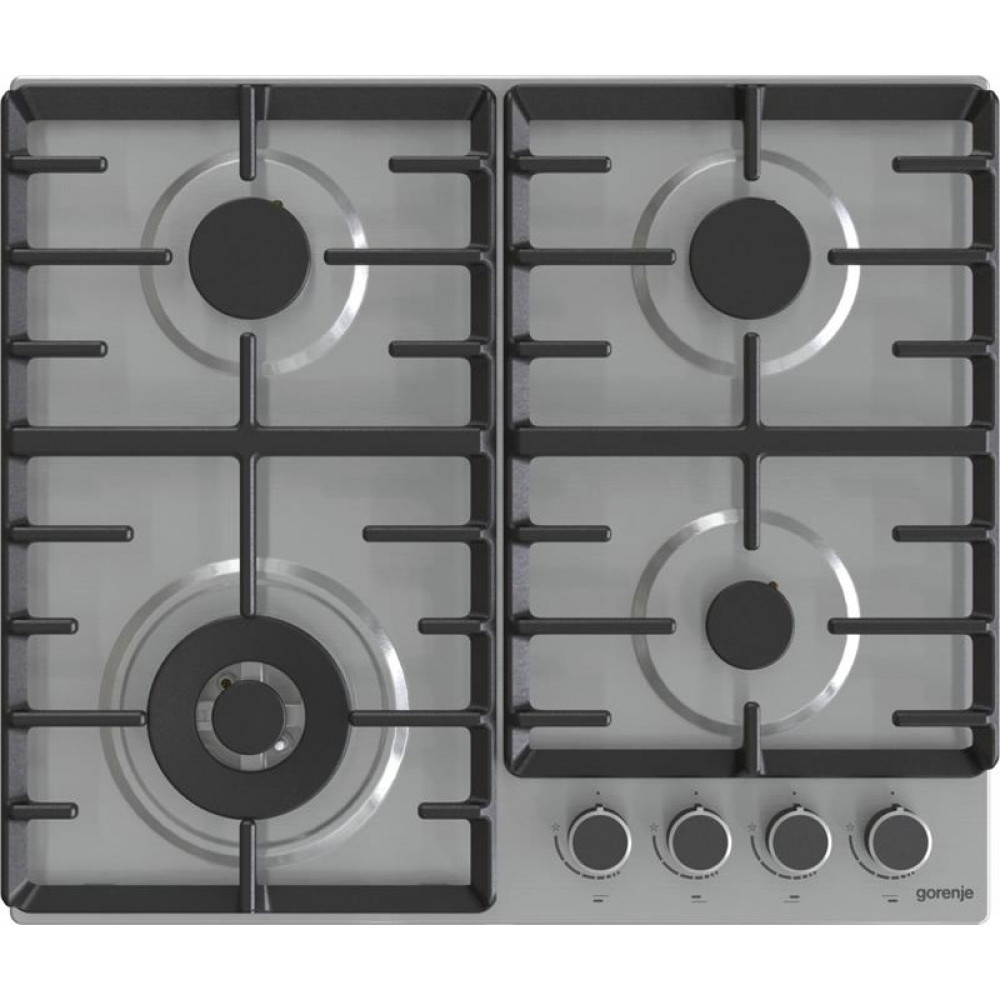 Варильна поверхня Gorenje газова, 60см, чавун, нерж