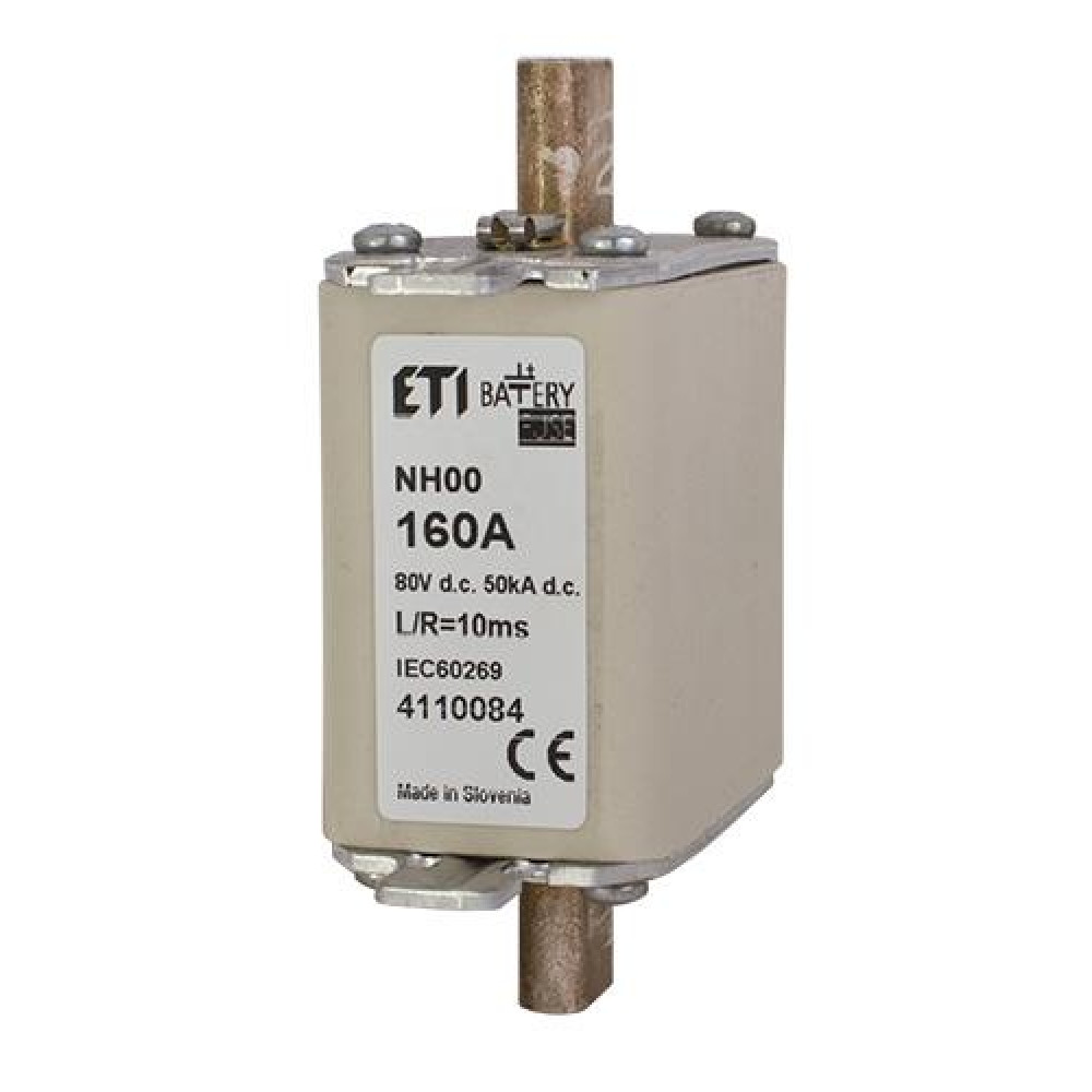 Запобіжник ETI, NH-00 Battery 160A 80V DC