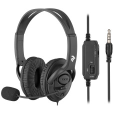 Гарнітура ПК стерео Over-ear 2E CH13 mini-jack, omni-mic, 1.2м, чорний