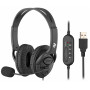 Гарнітура ПК стерео Over-ear 2E CH13 USB, omni-mic, 2м, чорний
