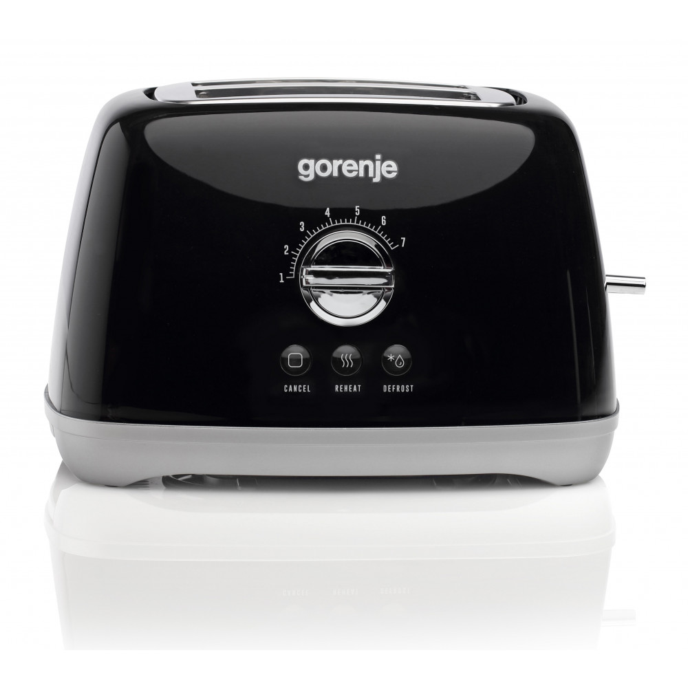 Тостер  Gorenje, 900Вт, пластик-метал, чорний