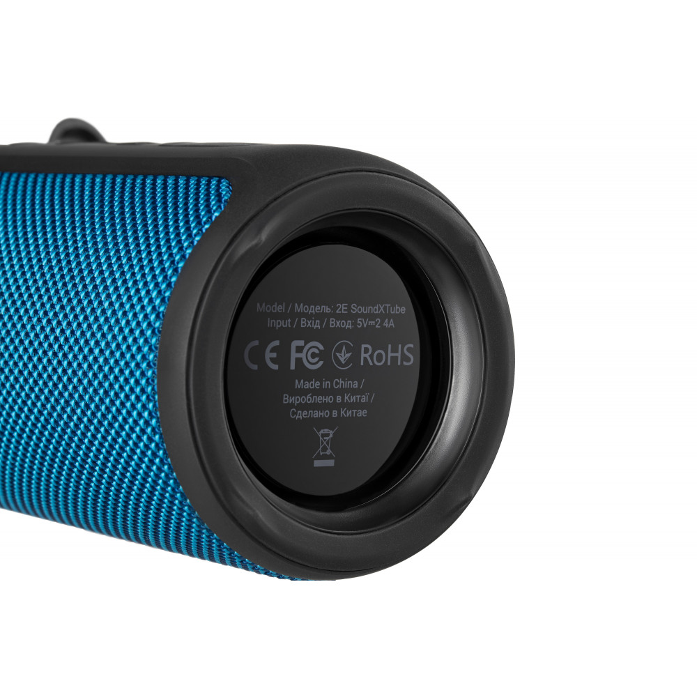 Акустична система 2E SoundXTube TWS, MP3, Wireless, Waterproof Blue