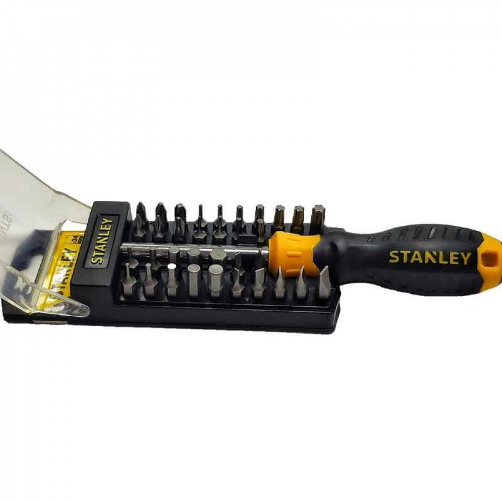 Викрутка Stanley Multibit набір 35шт, бітотримач 1/4