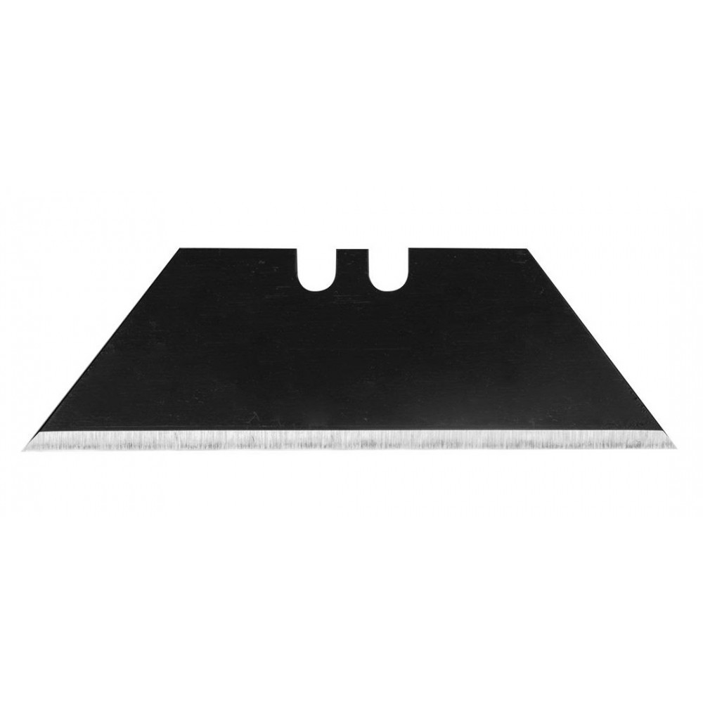 Лезо трапецієподібне Neo Tools, товщина 0.6мм, сталь SK2, 10шт, чорний