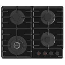 Варильна поверхня Gorenje газова на склі, 60см, чавун, чорний