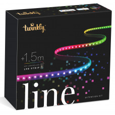Стрічка Smart LED Twinkly Line RGB IP20 подовжувач TWL100STW-BEU 1.5м кабель чорний