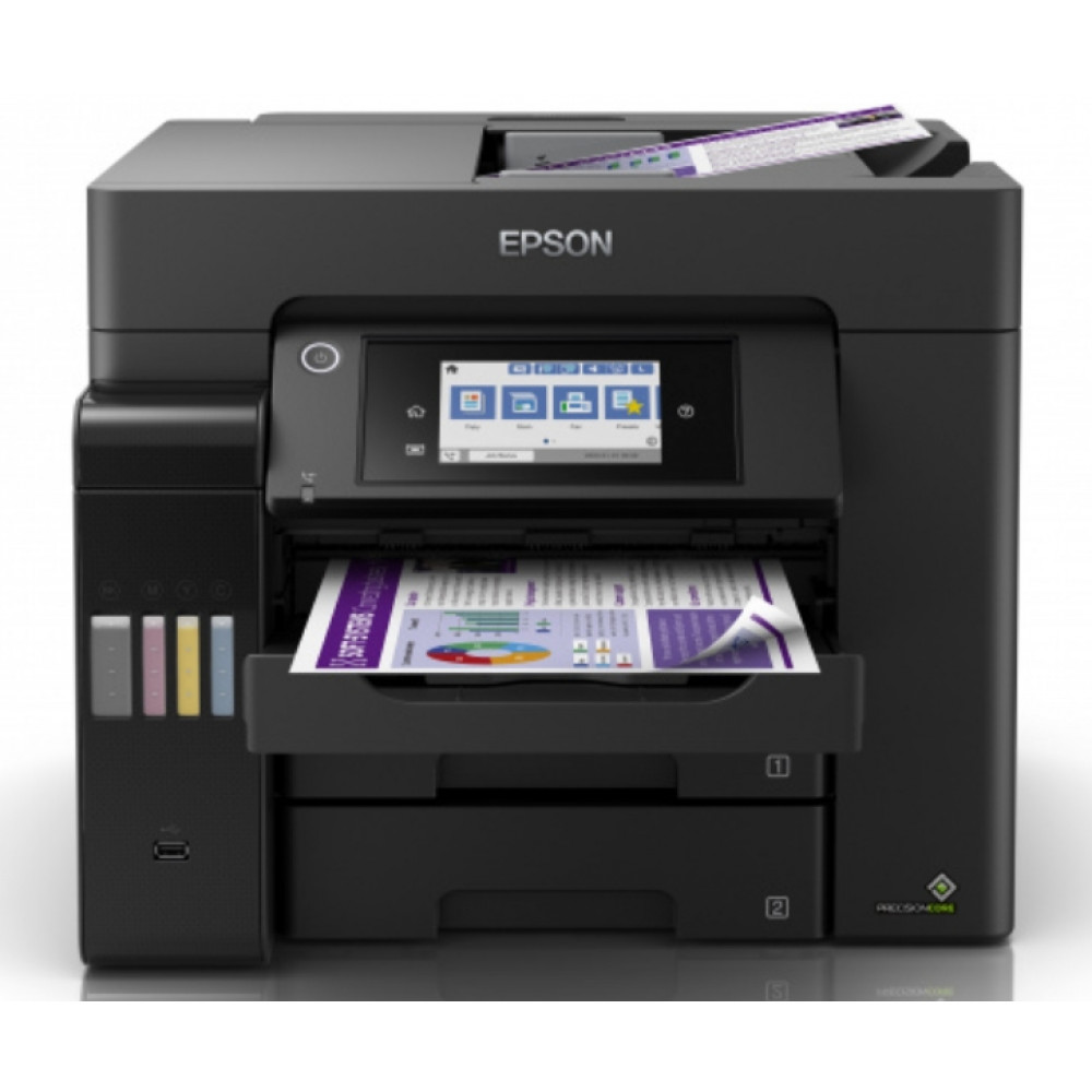 БФП ink color A4 Epson EcoTank L6570 32_32 ppm Fax DADF Duplex USB Ethernet Wi-Fi 4 inks Pigment