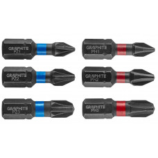 Біти GRAPHITE, набір 6шт, 1/4