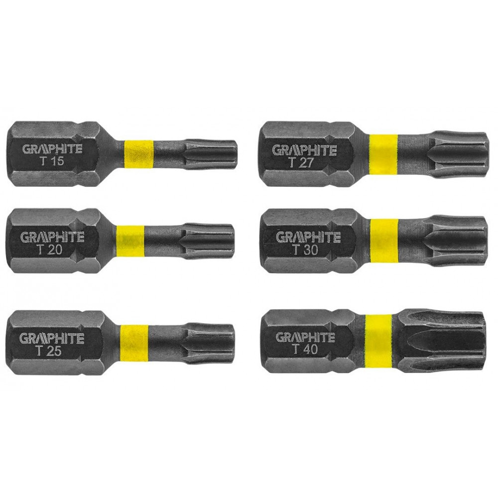 Біти GRAPHITE, набір 6шт, 1/4