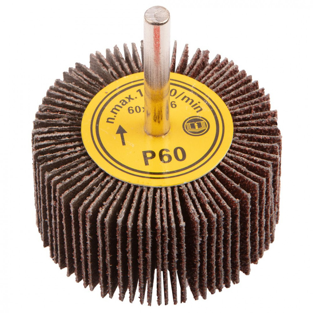 Диск шліфувальний пелюстковий з хвостовиком GRAPHITE, 60х30мм, K60