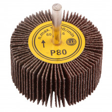 Диск шліфувальний пелюстковий з хвостовиком GRAPHITE, 60х30мм, K80