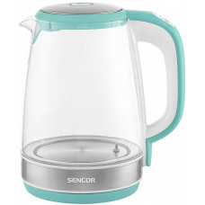 Електрочайник Sencor 2л, Strix, скло, 5 темп.реж, зелений