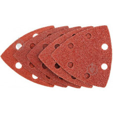 Шліфувальний папір трикутний GRAPHITE, 5шт, на липучці, тип DELTA 93x93мм, K60