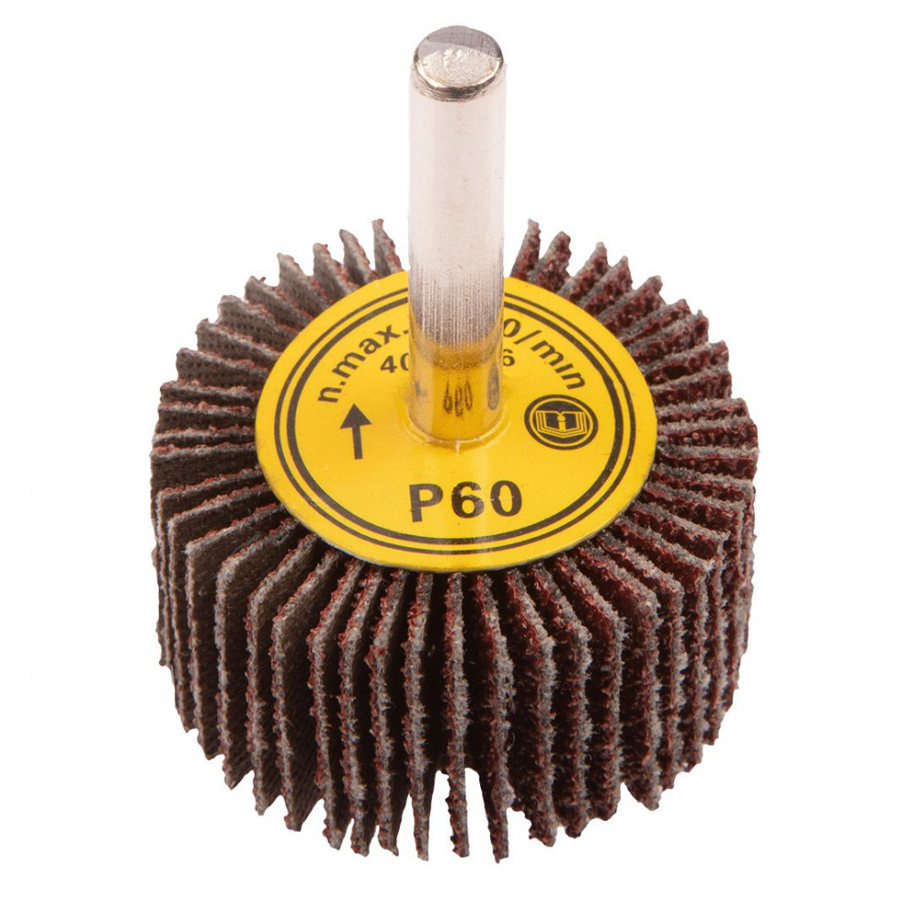 Диск шліфувальний пелюстковий з хвостовиком GRAPHITE, 40х20мм, K60