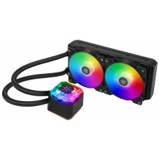 Система рідинного оxолодження SilverStone Icegem 240P-ARGB, LGA2066, 2011, 1366, 115x, 1366, TRX4TR4, AM4, AM3, AM3+, AM2, AM2+, FM1, FM2, TDP280W, чорний