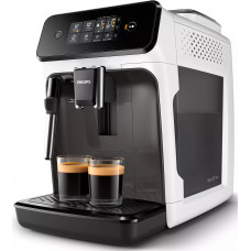 Кавомашина Philips Series 1200 1.8л, зерно + мелена, ручний капучинатор, авторецептів - 2, біло - чорний