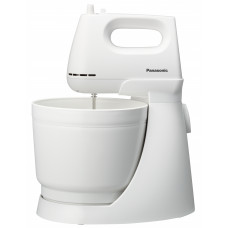 Міксер Panasonic стаціонарний 175Вт, насадки-4, чаша-пластик, 3л, білий