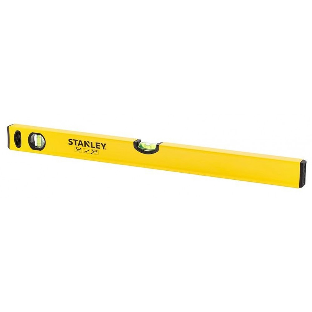 Рівень Stanley Classic, алюмінієвий, 180см, 3 капсули