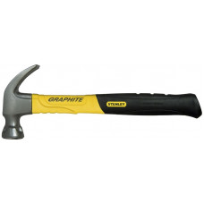Молоток Stanley теслі Graphite Curve Claw, 450г, 350мм, з загнутий цвяходером Молоток Stanley теслі Graphite Curve Claw, 450г, 350мм, з загнутий цвяходером