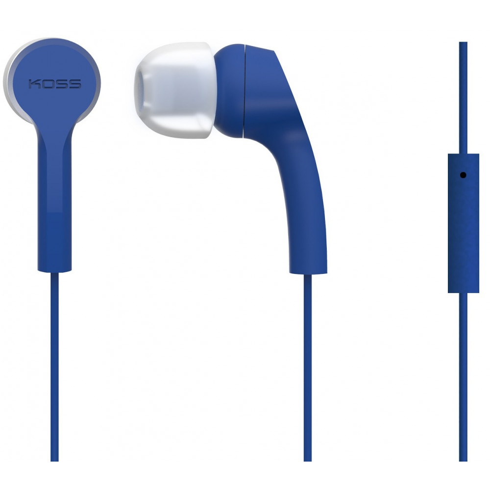 Навушники In-Ear Koss KEB9iB, 3.5 mini-jack, Mic, Блакитний
