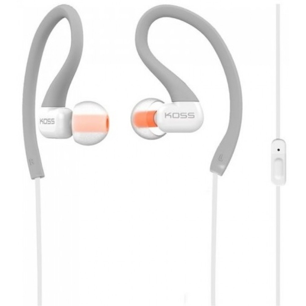 Навушники In-Ear Koss KSC32iGRY, 3.5 mini-jack, Mic, Сірий