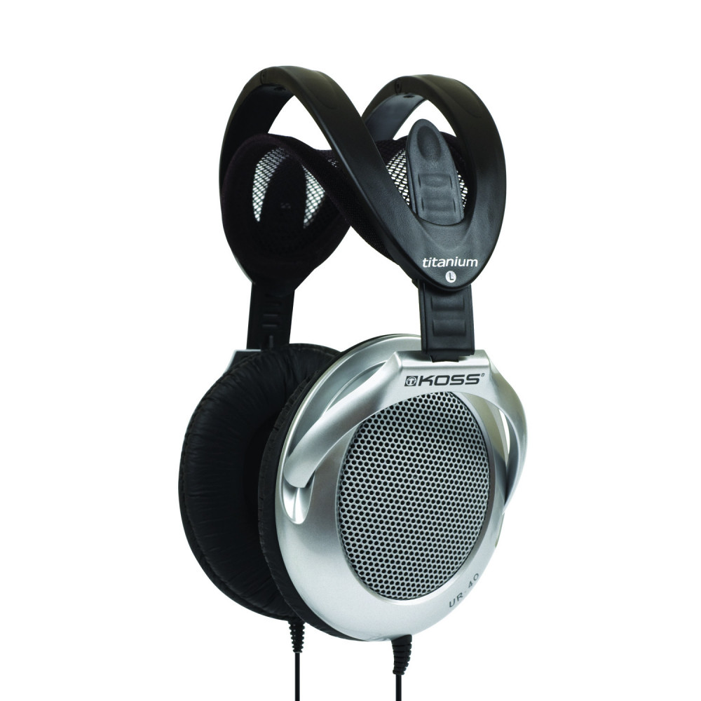 Навушники Over-Ear Koss UR40, 3.5 mini-jack, 2.4м, Сірий