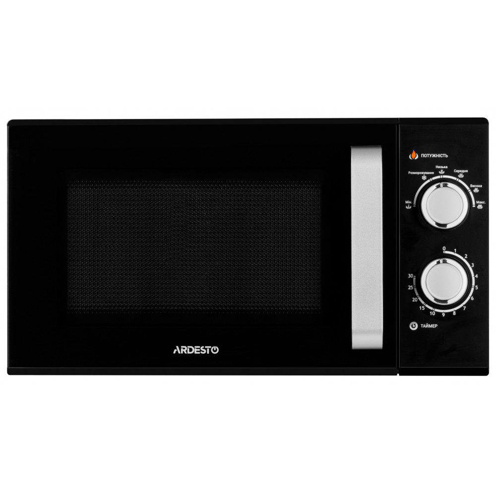Мікрохвильова піч ARDESTO, 23л, мех.керув., 900Вт, відкр.ручкою, чорний