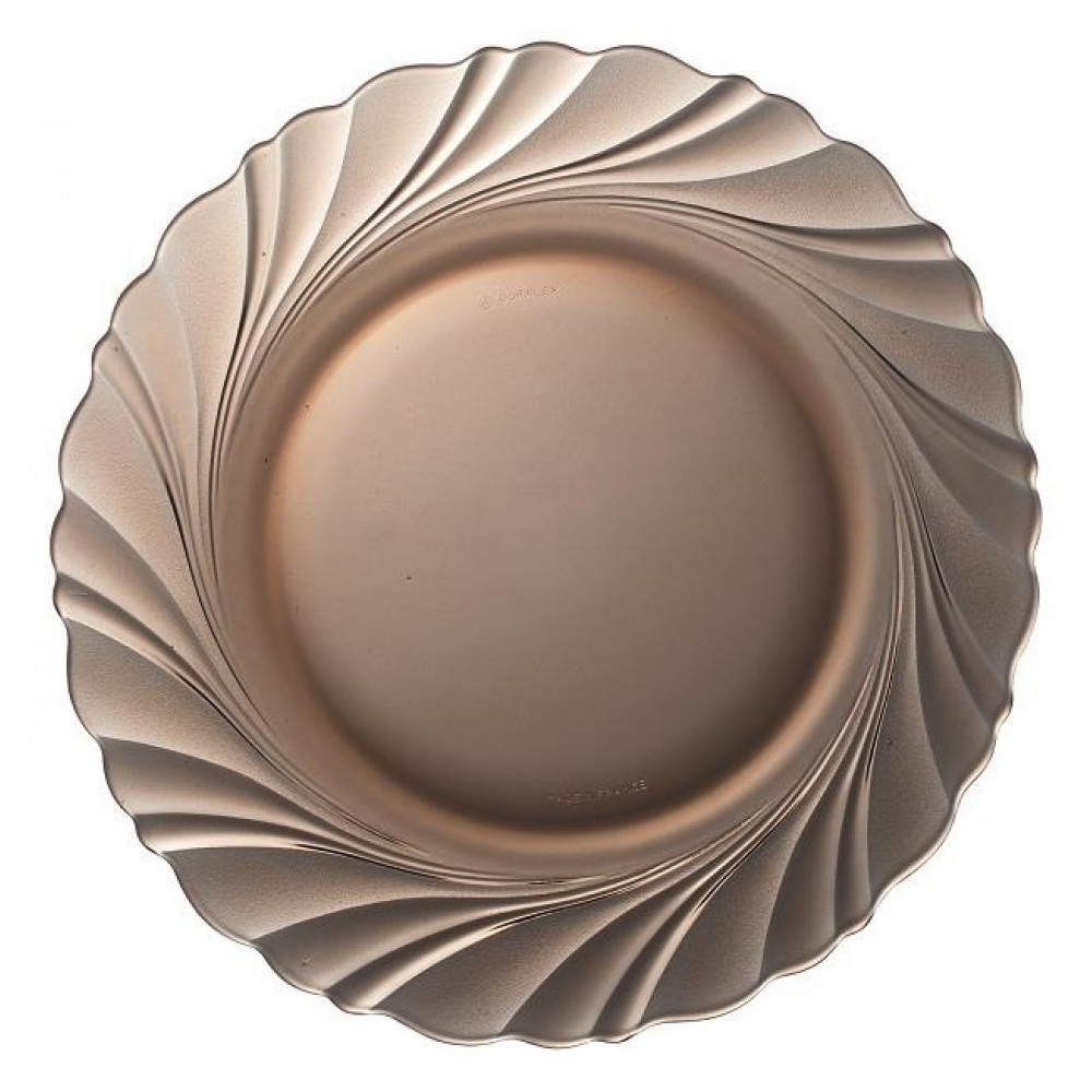 Тарілка десертна Duralex Beau Rivage Creole, 19см, скло, коричнево-світлий