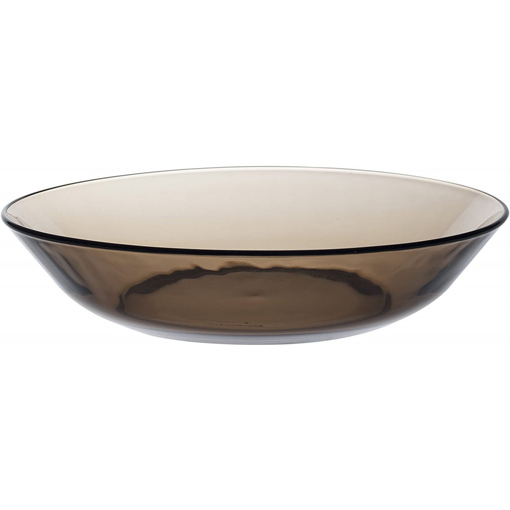 Тарілка глибока Lys Creole, 20.8см, скло, коричнево-світлий