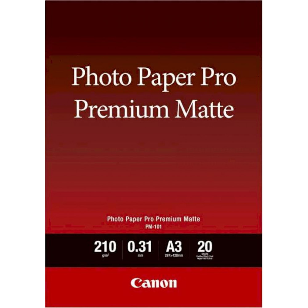 Папір Canon A3 Photo Paper Premium Matte PM-101 20 арк.