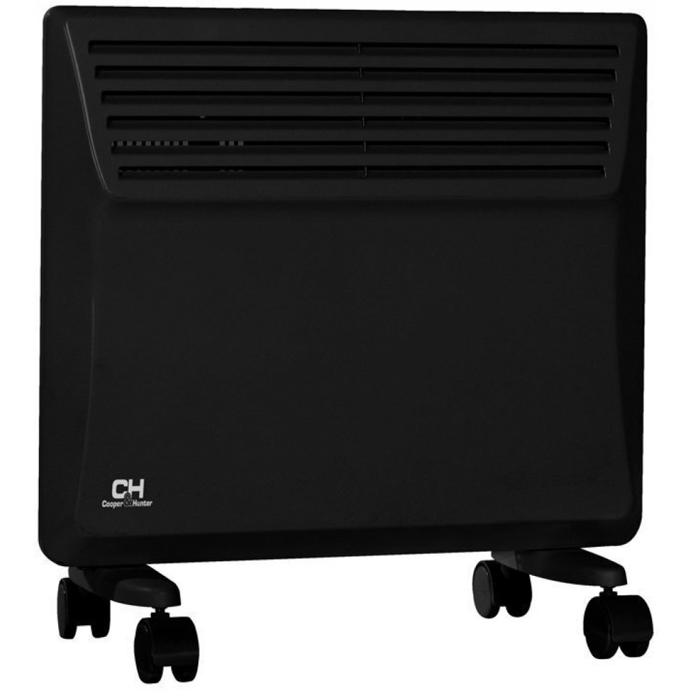Конвектор Cooper&Hunter, 15м2, 1000Вт, мех. упр-ння, закр. нагрів. елемент, IP24, чорний