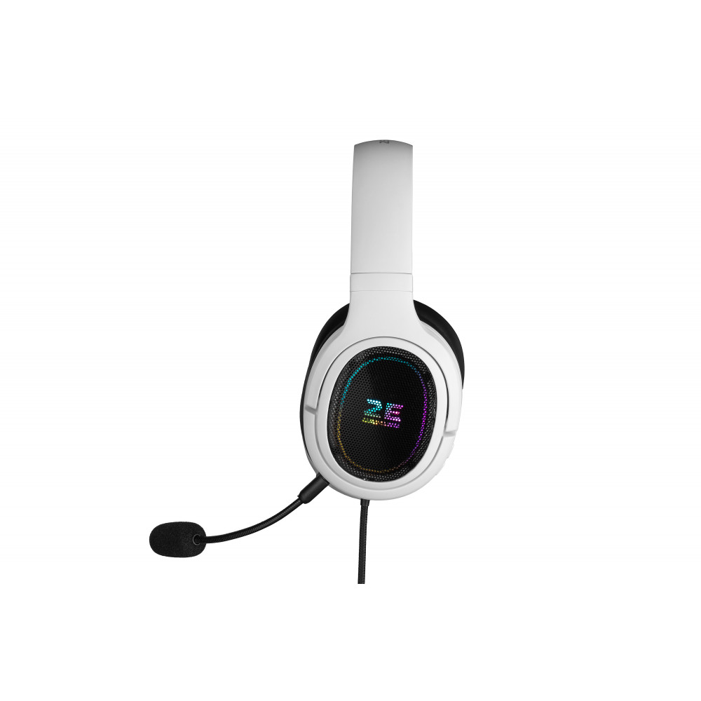Гарнітура ігрова 2E GAMING HG330, 7.1, USB-A, RGB, 2м, білий