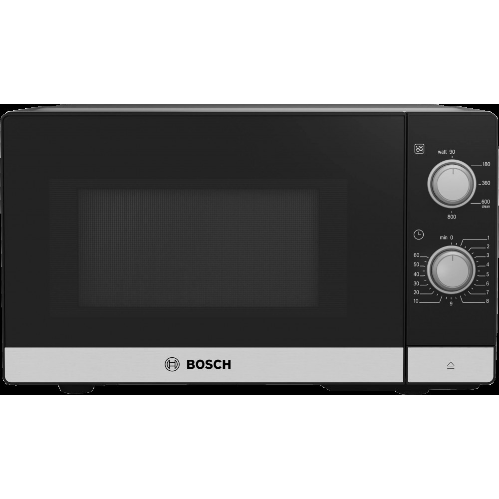 Мікрохвильова піч Bosch, 20л, мех. керув., 800Вт, чорний