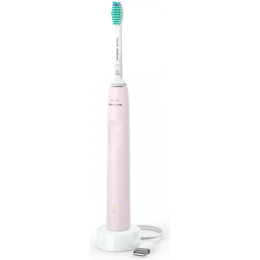 Щітка зубна електр. Philips, Sonicare 3100 series, 31т. колив/хв, насадок-1, рожевий