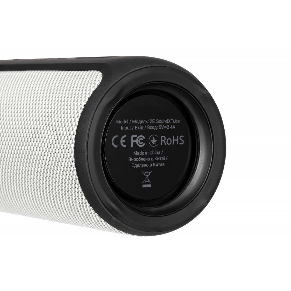 Акустична система 2E SoundXTube TWS, MP3, Wireless, Waterproof Grey